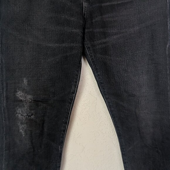 COH Vintage Liya High Rise Classic Fit Distressed Crop Jean, Dark Tempest - Picture 2 of 13